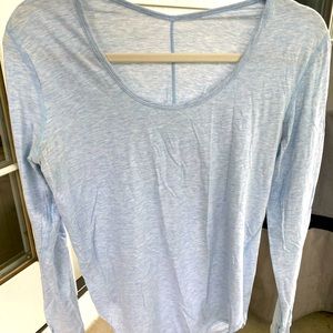 Light Blue Lululemon Long Sleeve, Lightweight